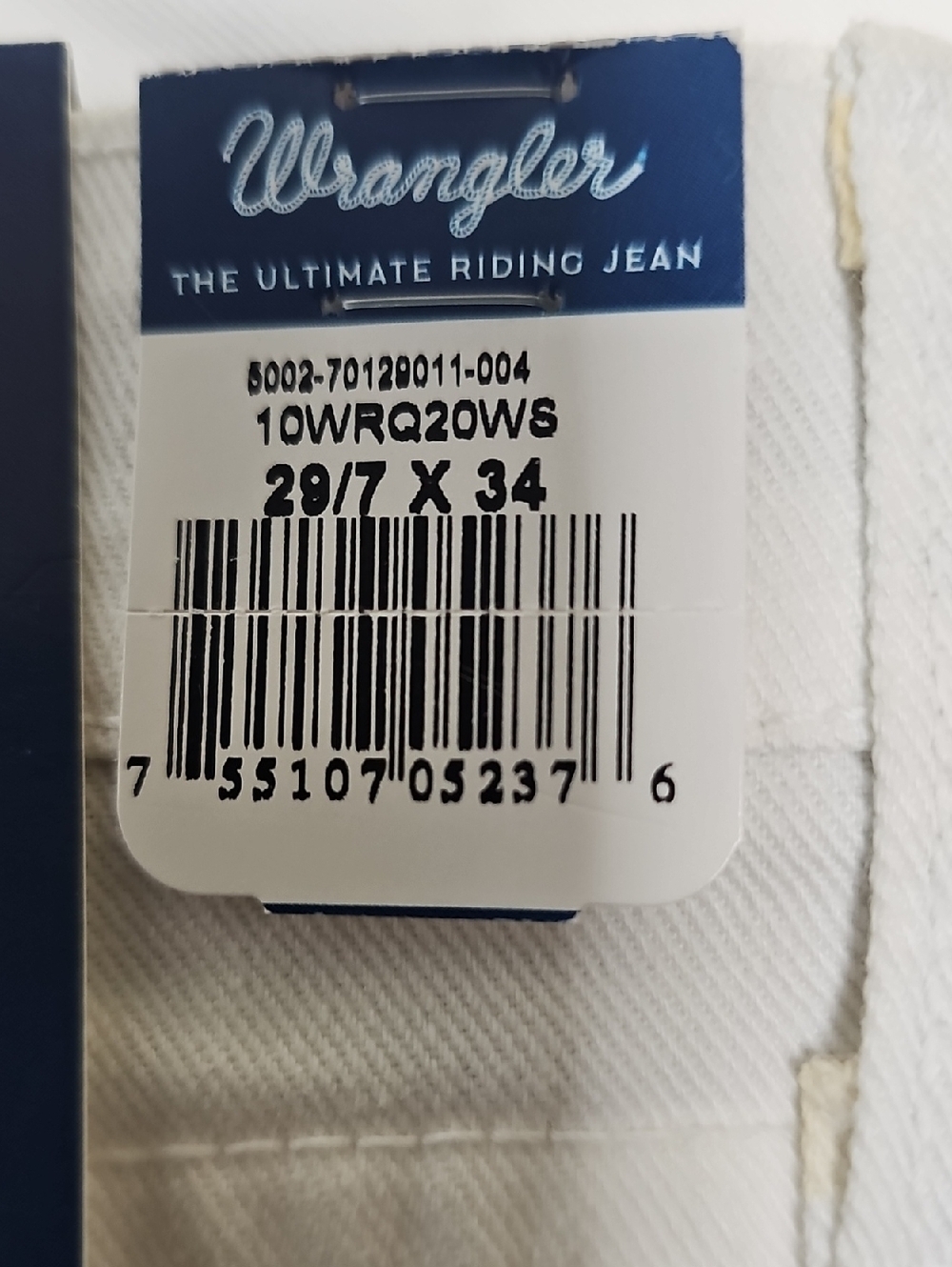 Wrangler Off White Denim Straight-Leg Jeans - Picture 3 of 5